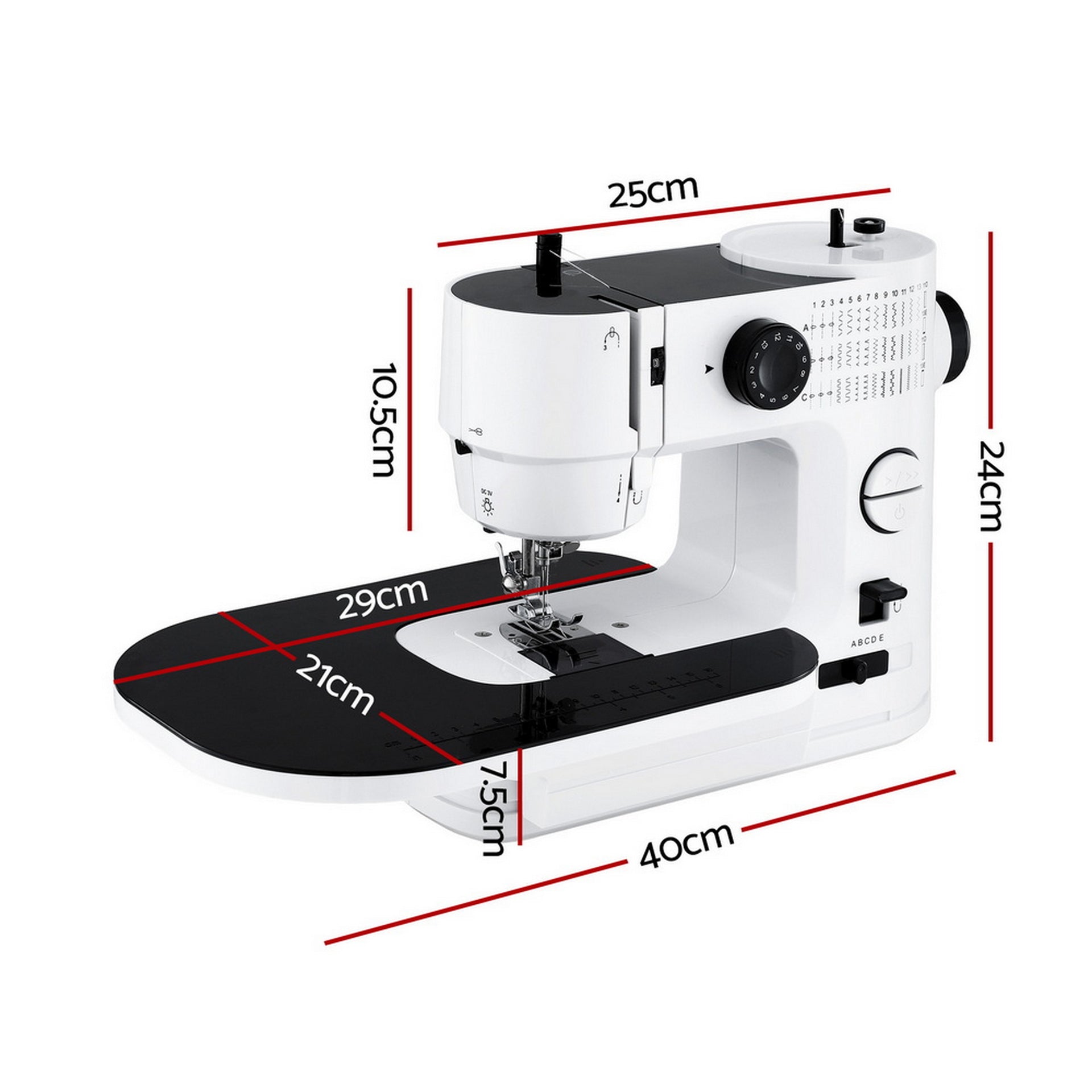 Devanti 39 Stitches Mini Sewing Machine Portable Sewing Machine Kit Awezingly