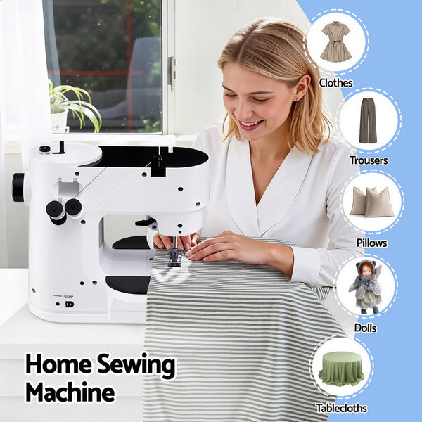 Devanti 39 Stitches Mini Sewing Machine Portable Sewing Machine Kit Awezingly