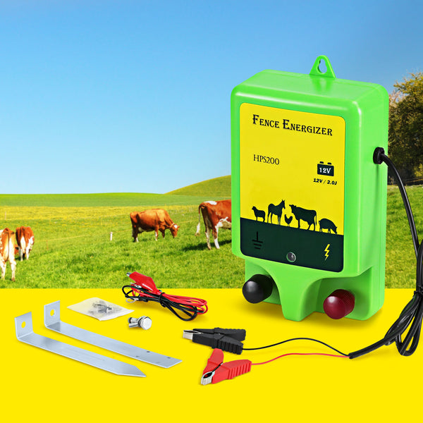 Giantz 18km Electric Fence Energiser 1.56J Awezingly