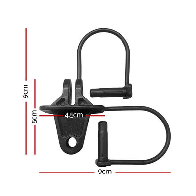 Giantz Electric Fence Insulators 200pcs Pinlock Black