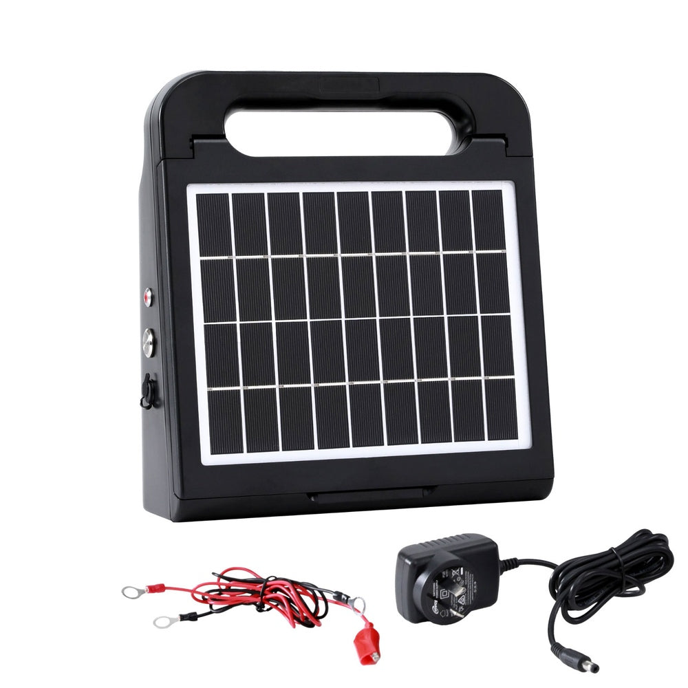 Giantz 2.5km Electric Fence Energiser Solar Farm 0.15J Giantz