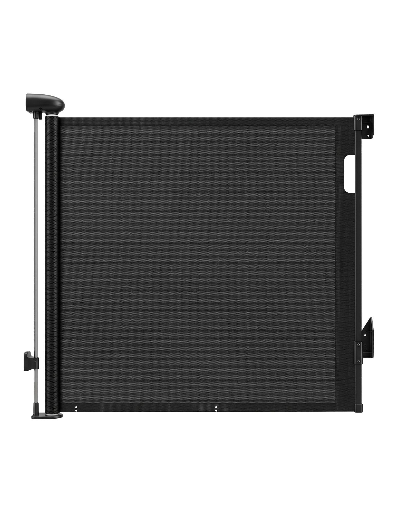 Keezi Retractable Gate Baby Gate Pet Safety Fence Extends up to 140cm Black Awezingly