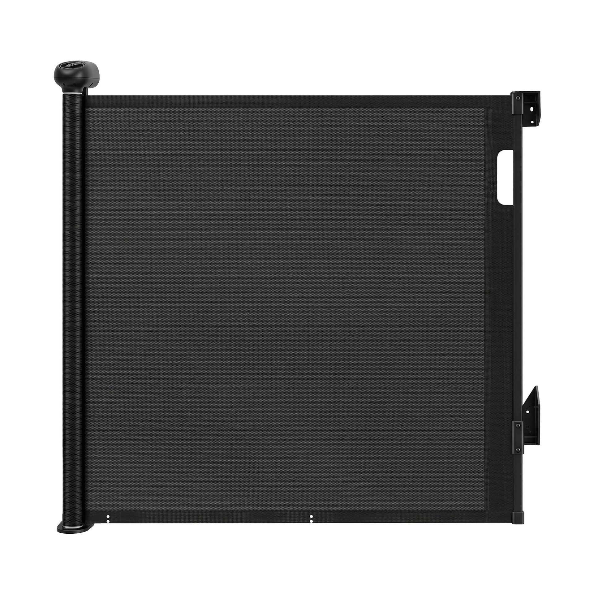 Keezi Retractable Gate Baby Gate Pet Safety Fence Extends up to 140cm Black Awezingly
