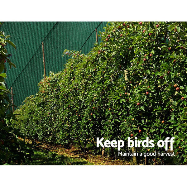 Instahut 30% Shade Cloth 1.83x10m Shadecloth Wide Heavy Duty Green Awezingly