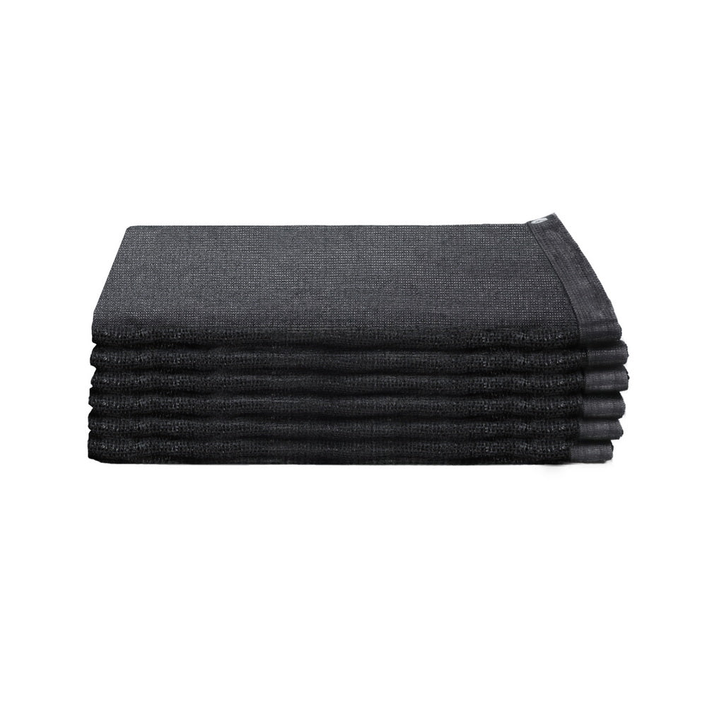 Instahut Shade Cloth Sun Shade Fabric Patio UV Resistant Black 10x2m Awezingly