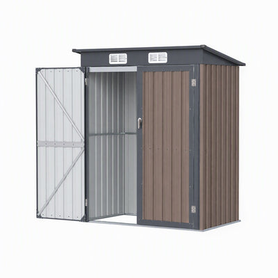 Giantz Garden Shed 1.62x1M Outdoor Storage Tool Workshop House Shelter Brown