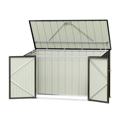 Giantz Garden Shed 2.22x0.91M Bike Sheds Outdoor Storage Tool Workshop House Shelter Double Door
