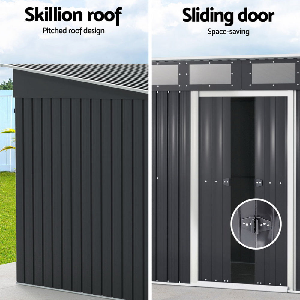 Giantz Garden Shed 2.38x1.99M Outdoor Storage Tool Workshop House Shelter Giantz
