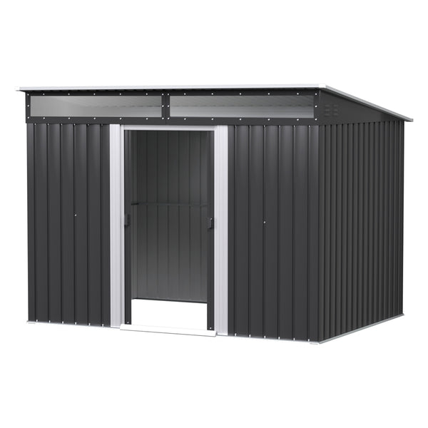 Giantz Garden Shed Outdoor Storage 2.60x1.95M Tool Sheds Workshop House Shelter Awezingly