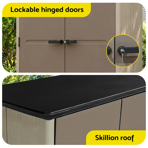 Giantz Garden Shed Outdoor Storage Shed Tool Workshop with Lockable Doors Awezingly