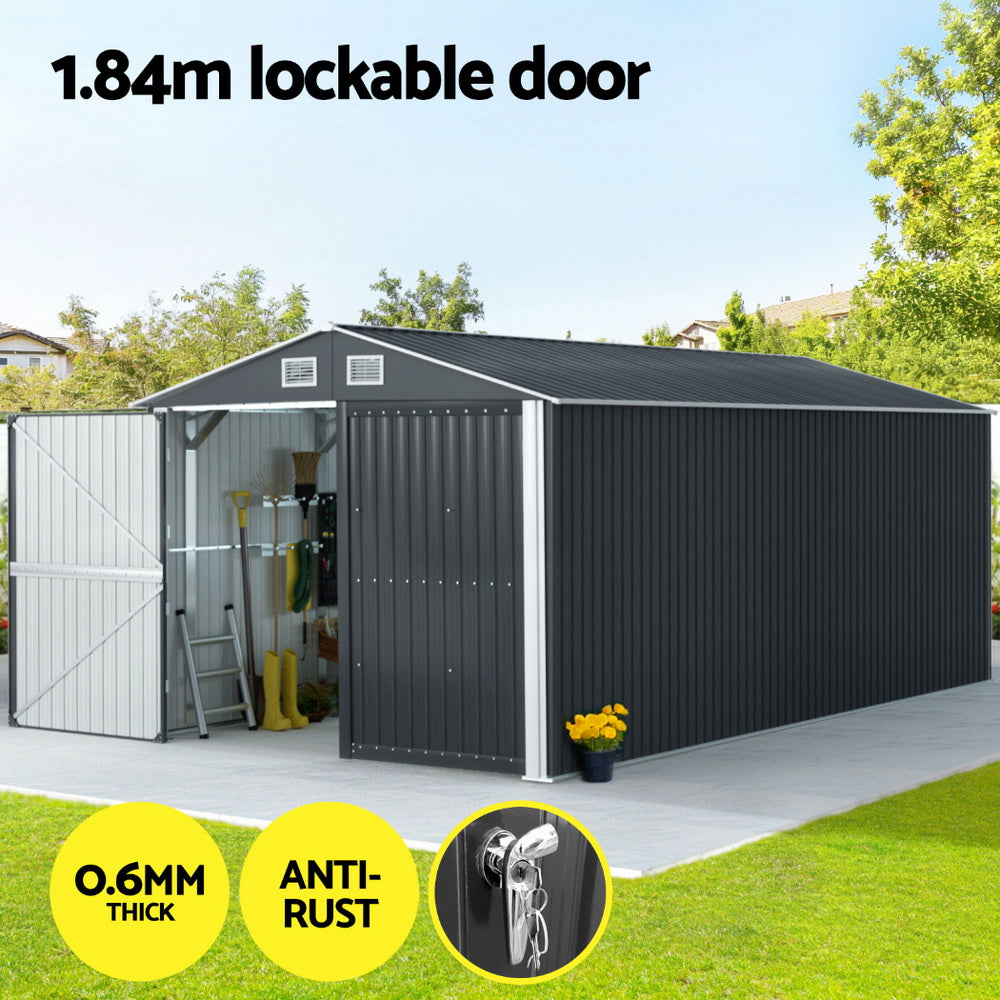 Giantz Garden Shed Sheds Outdoor Storage 3x5.38M Tool Workshop House Shelter Giantz