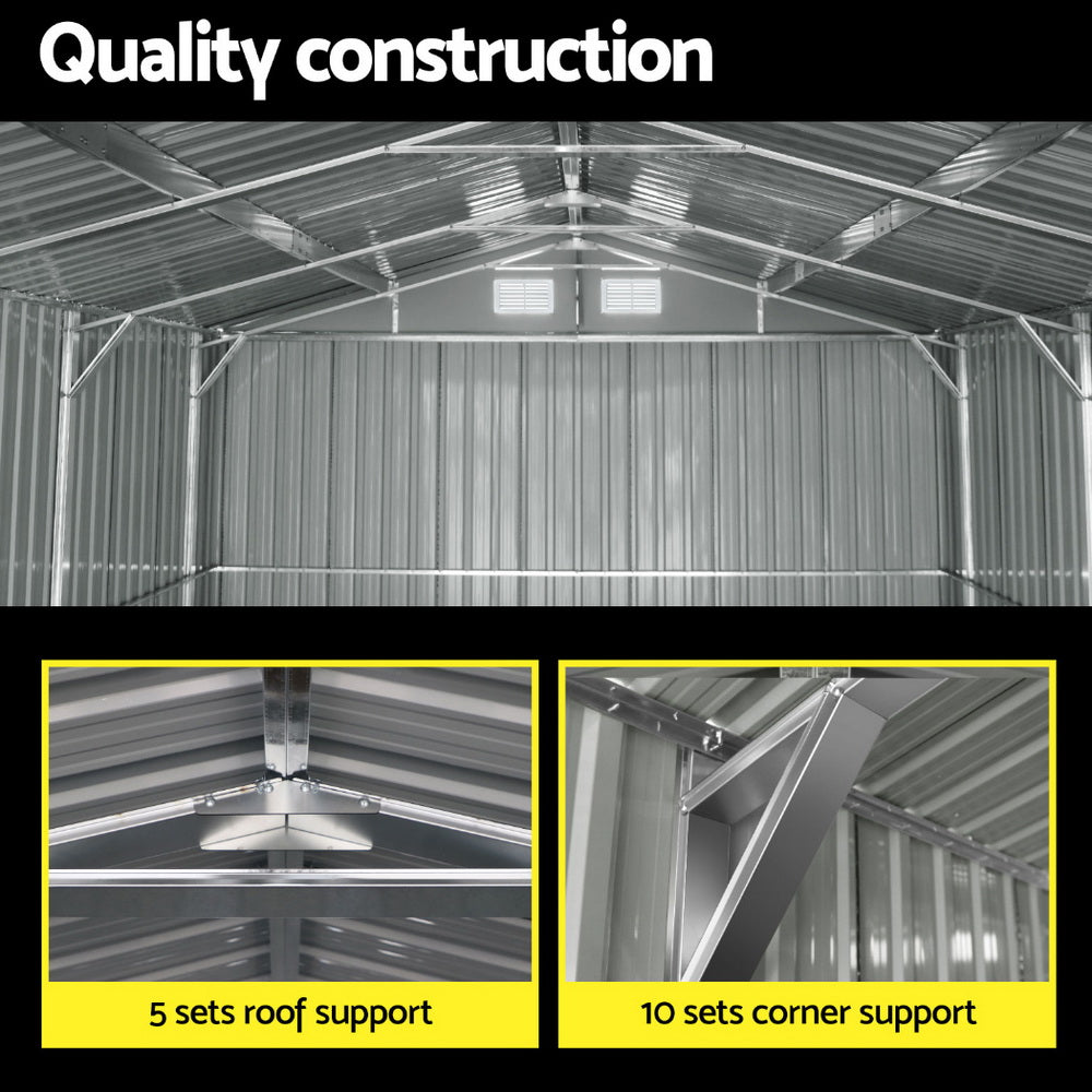 Giantz Garden Shed Sheds Outdoor Storage 3x5.38M Tool Workshop House Shelter Giantz