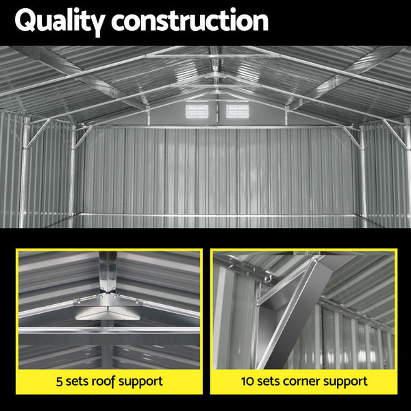 Giantz Garden Shed Sheds Outdoor Storage 3x5.38M Tool Workshop House Shelter Giantz