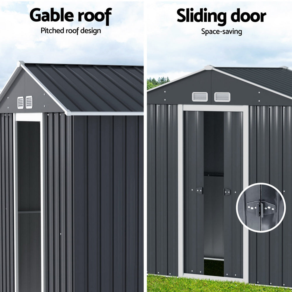 Giantz Garden Shed Outdoor Storage 2.15x1.3M Tool Workshop House Shelter Sliding Door Giantz