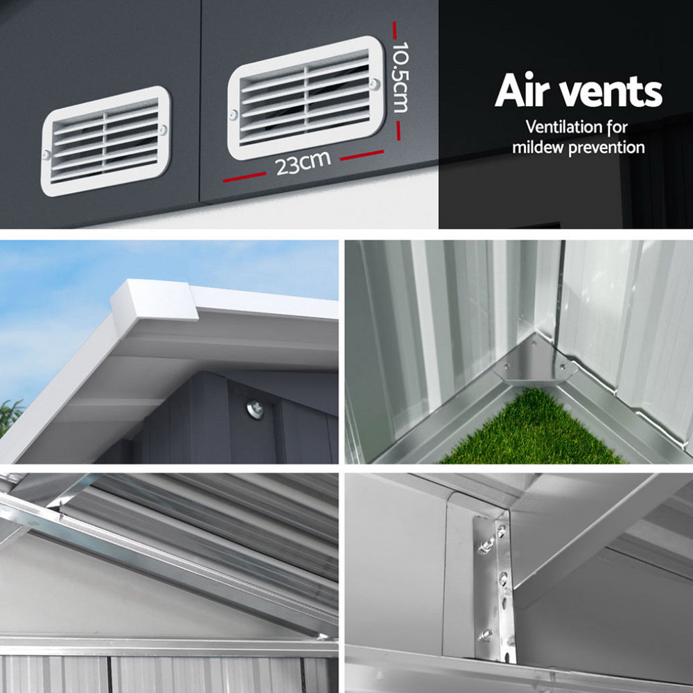 Giantz Garden Shed Outdoor Storage 2.15x1.3M Tool Workshop House Shelter Sliding Door Giantz