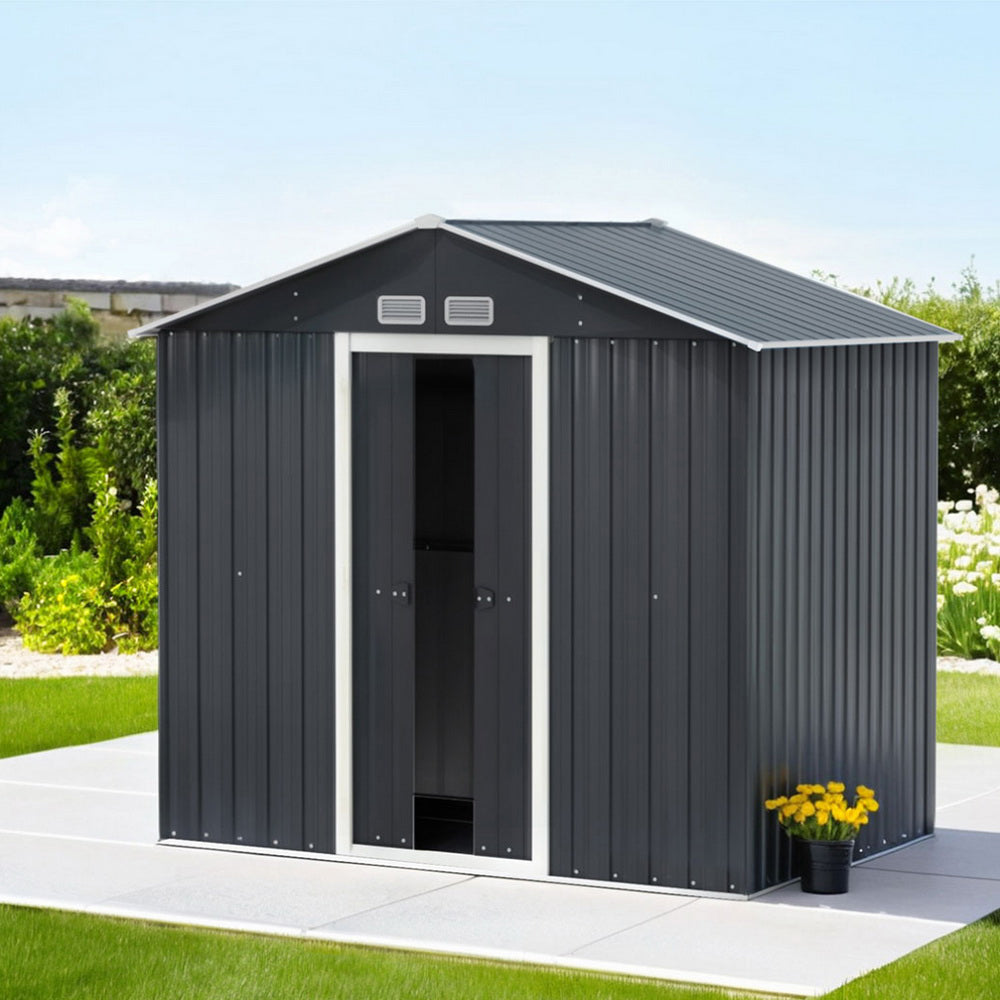 Giantz Garden Shed Outdoor Storage 2.15x1.3M Tool Workshop House Shelter Sliding Door Giantz