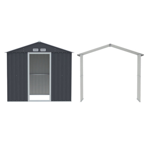 Giantz Garden Shed Outdoor Storage 2.15x1.74M Tool Workshop House w/Extension Kit Giantz