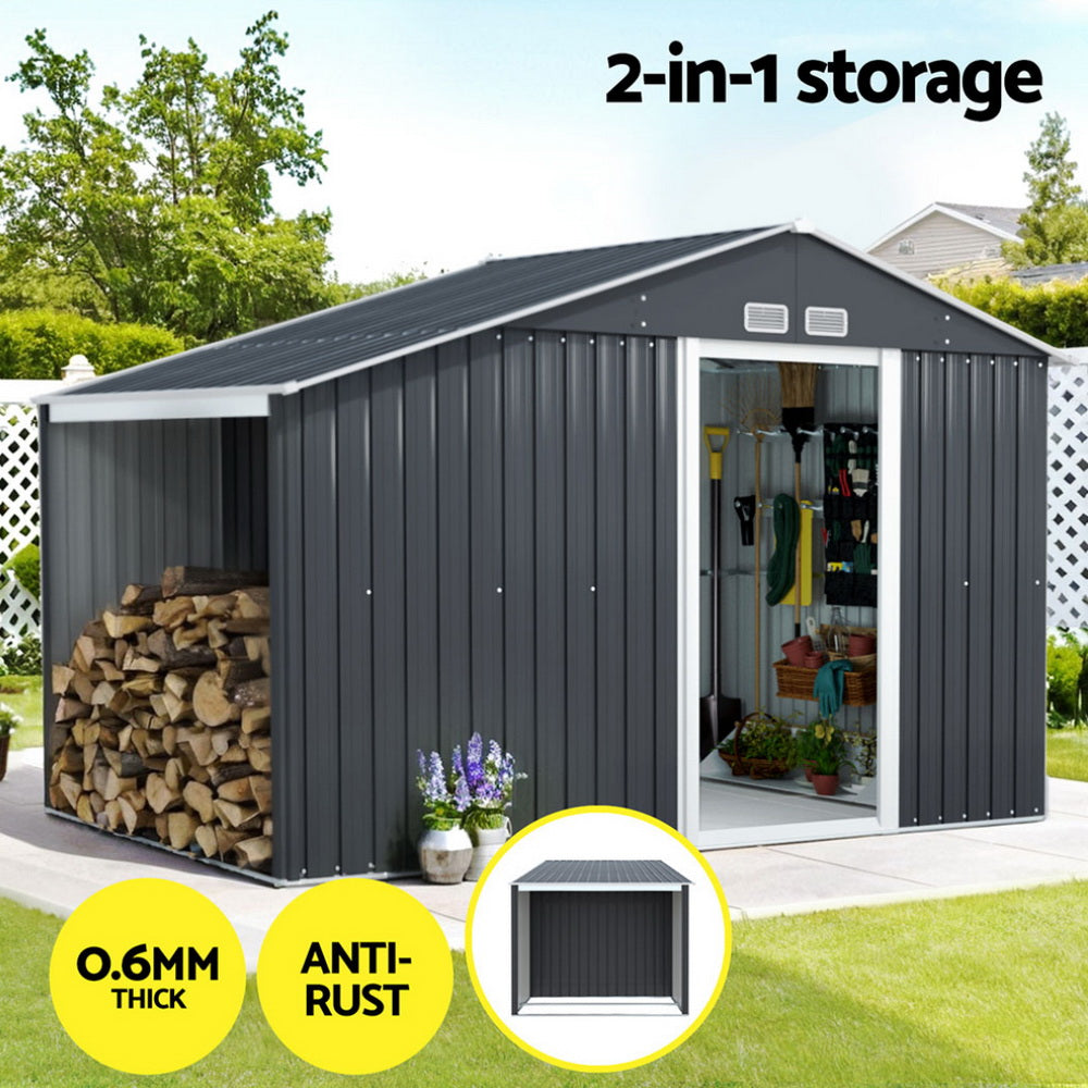 Giantz Garden Shed 3.22x1.96M Outdoor Storage Tool Workshop House Shelter Giantz