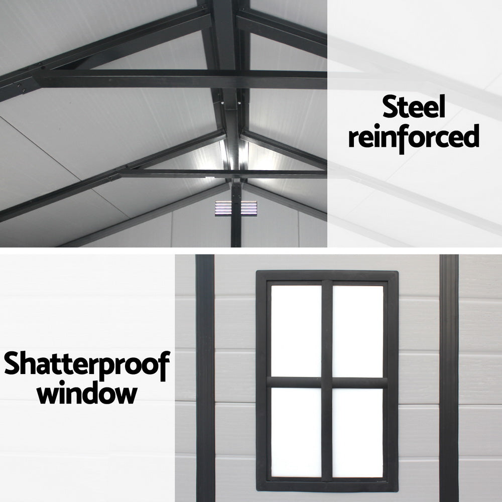 Giantz Garden Shed Sheds Outdoor Storage 2.15x2.14M Tool Workshop House Shelter Awezingly