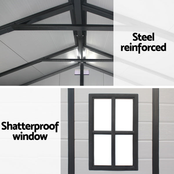 Giantz Garden Shed Sheds Outdoor Storage 2.15x2.14M Tool Workshop House Shelter Awezingly