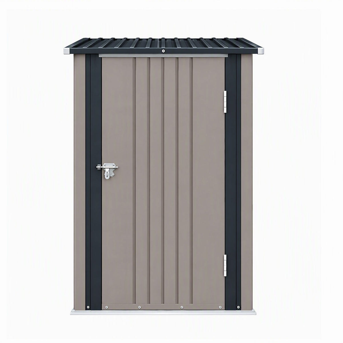 Giantz Garden Shed Outdoor Storage Metal Tool Shed Steel 99x104cm Brown Awezingly