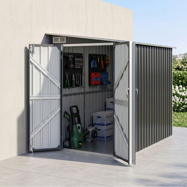 Giantz Garden Shed 118x238cm Lean To Bike Shelter Backyard Outdoor Storage Giantz