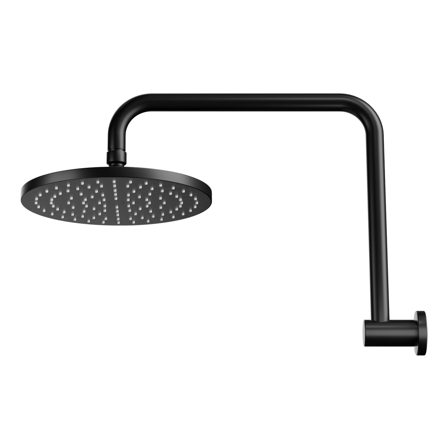 9'' Rain Shower Head Overhead High-pressure Swivel Black Does not apply