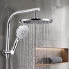 Cefito High-Pressure Shower Heads with Anti-burst 1.5m Hose & 304 S.S Rail, Ideal for Bathroom Upgrades and Pet Washing, 10 Inch Rain & 3-Function Combo