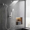 Cefito High-Pressure Rain Shower Head with Handheld, Gear-Lock Anti-Sag Arm for Family Spa, 12
