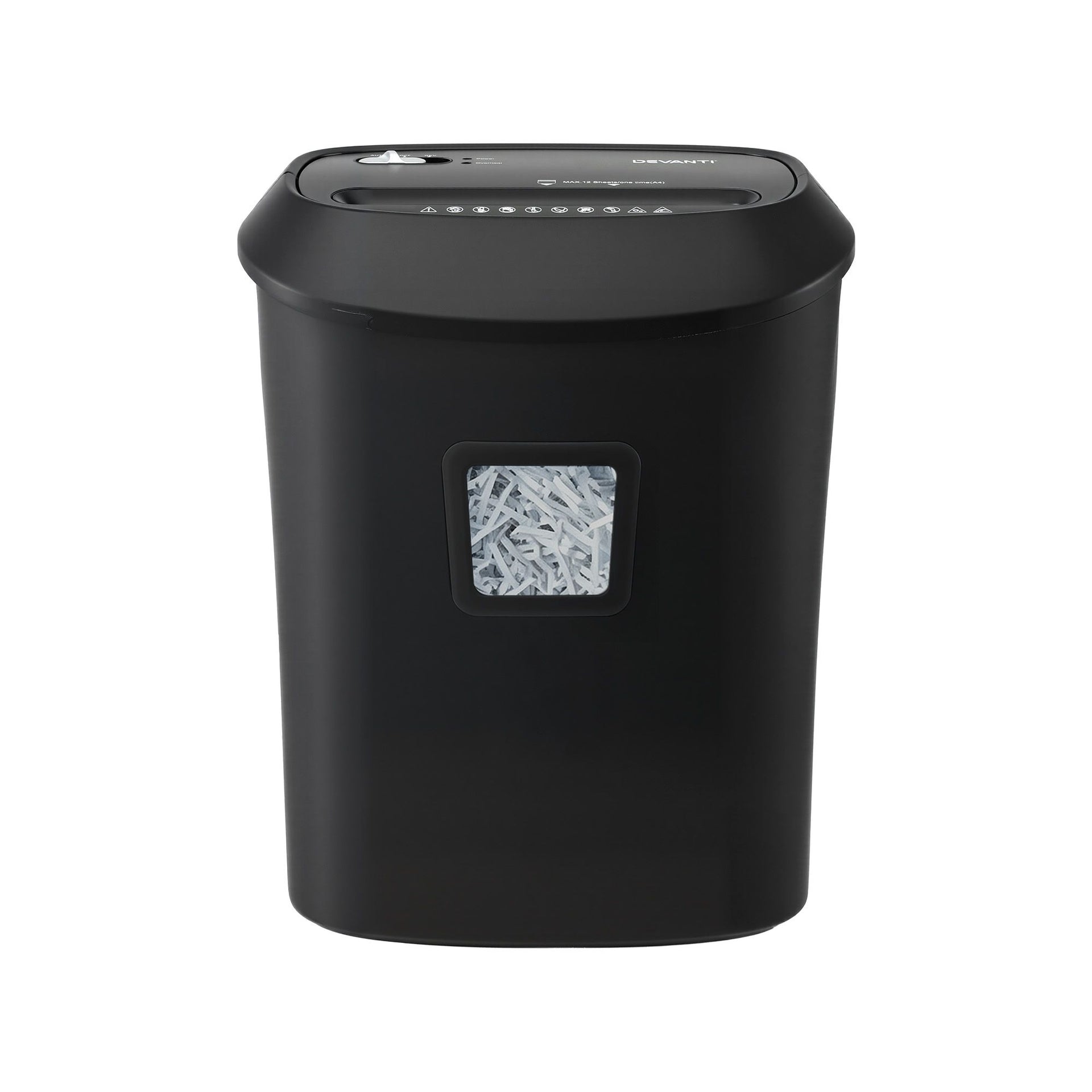 DEVANTI 25L Paper Shredder 14 Sheet P4 Cross Cut for Home Office Awezingly