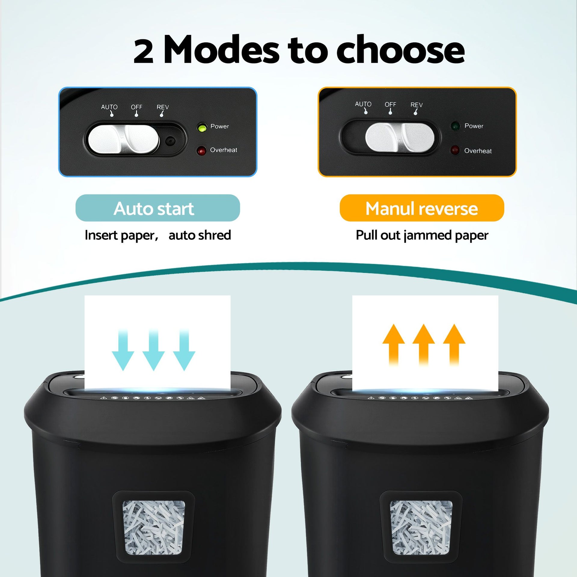 DEVANTI 25L Paper Shredder 14 Sheet P4 Cross Cut for Home Office Awezingly