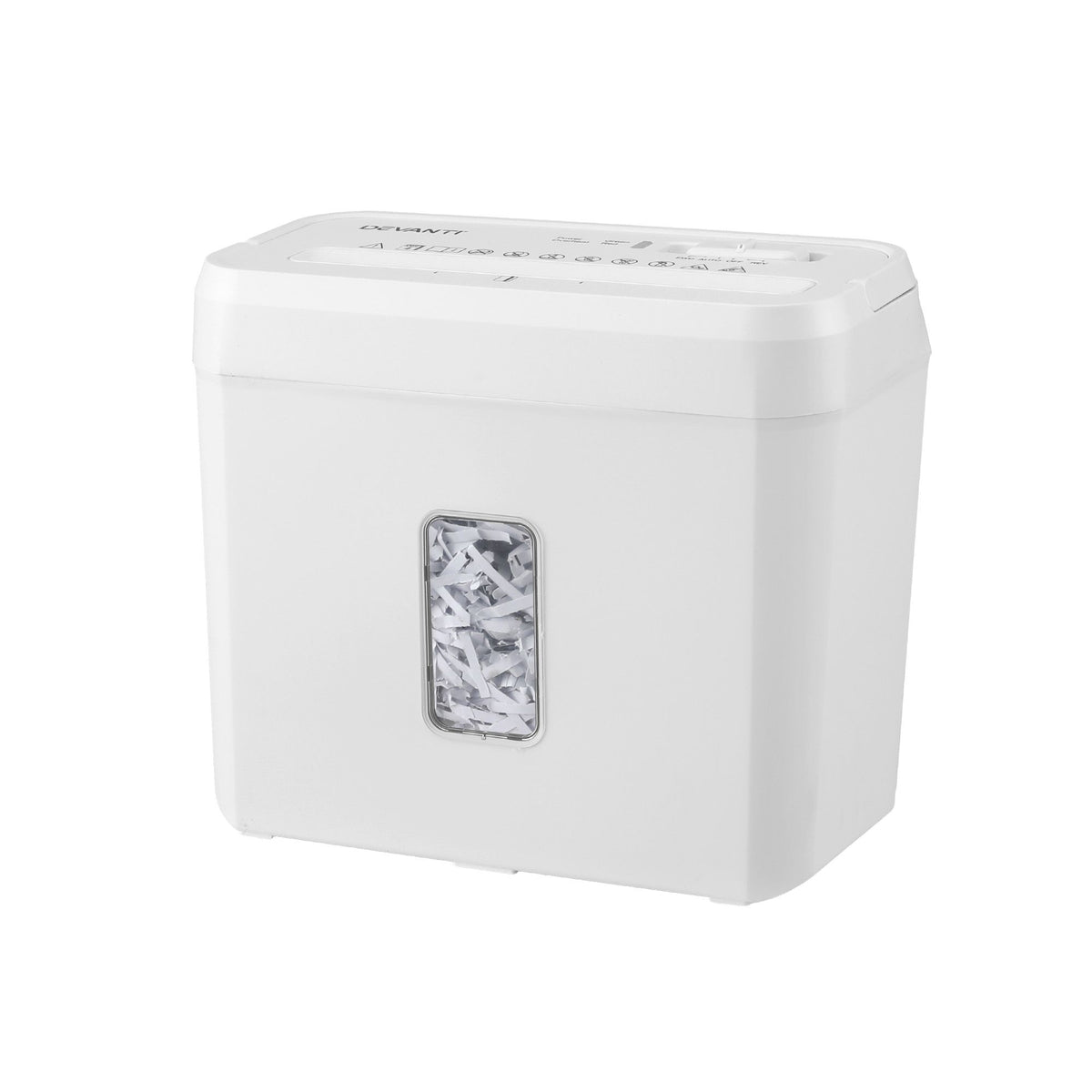 DEVANTI 8L Small Tabletop Paper Shredder 4 Sheet P4 Cross Cut Home Office Awezingly