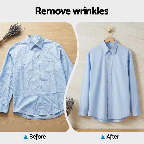 Devanti Clothes Steamer, 1500W Powerful Fast 30s Heat-Up Continuous Steam Lock 160ml Tank Fabric Brush Portable Handheld Steam Iron for Home Travel Business Trip Awezingly