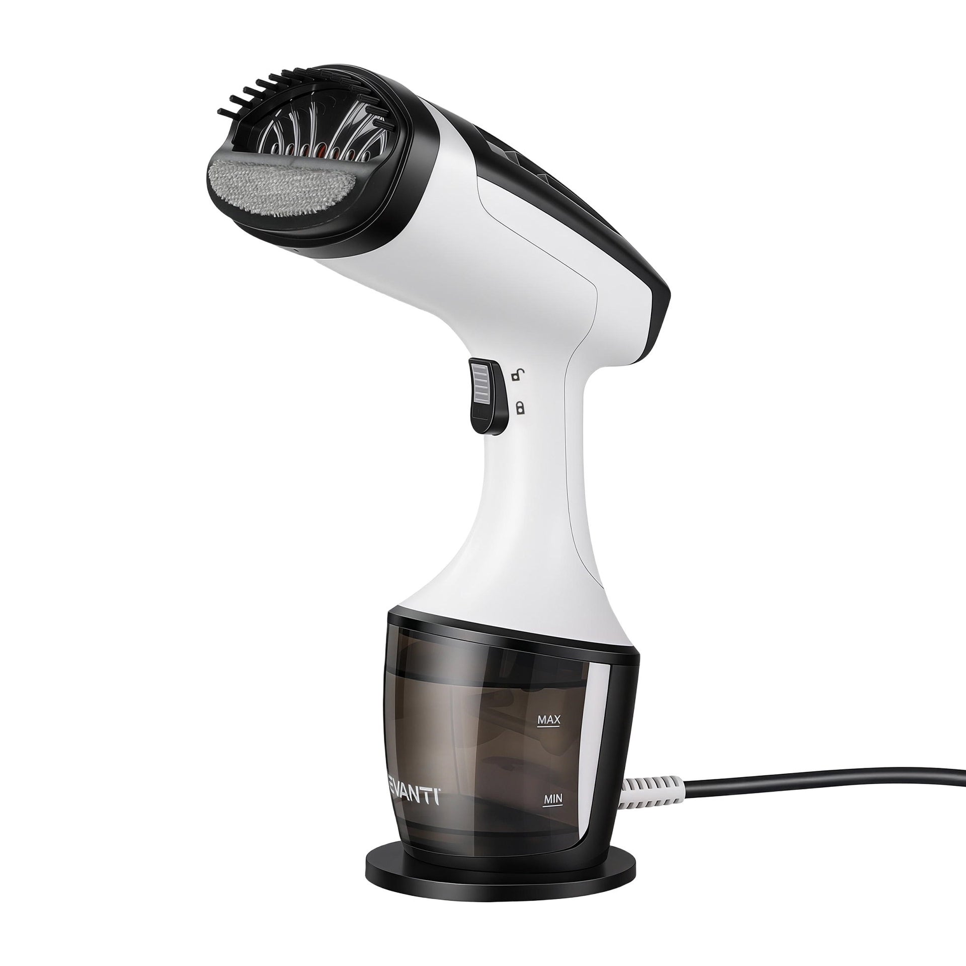 Devanti Clothes Steamer, 1500W Powerful Fast 30s Heat-Up Continuous Steam Lock 160ml Tank Fabric Brush Portable Handheld Steam Iron for Home Travel Business Trip Awezingly