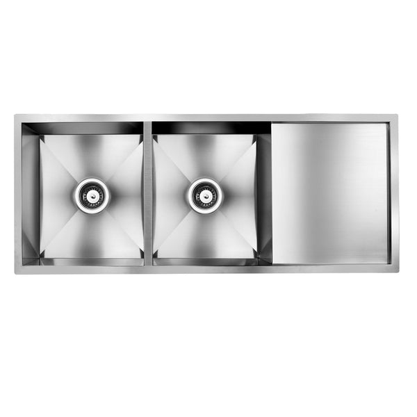 Cefito 111cm x 45cm Stainless Steel Kitchen Sink Under/Top/Flush Mount Silver Cefito