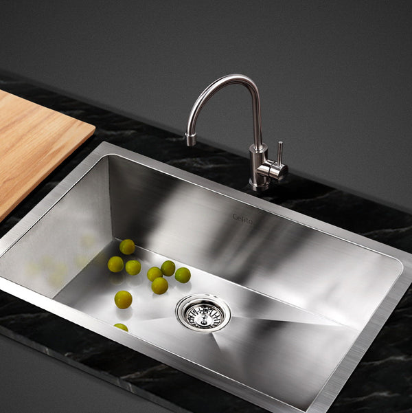 Cefito 30cm x 45cm Stainless Steel Kitchen Sink Under/Top/Flush Mount Silver Cefito