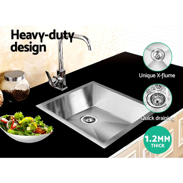 Cefito 39cm x 45cm Stainless Steel Kitchen Sink Under/Top/Flush Mount Silver Cefito