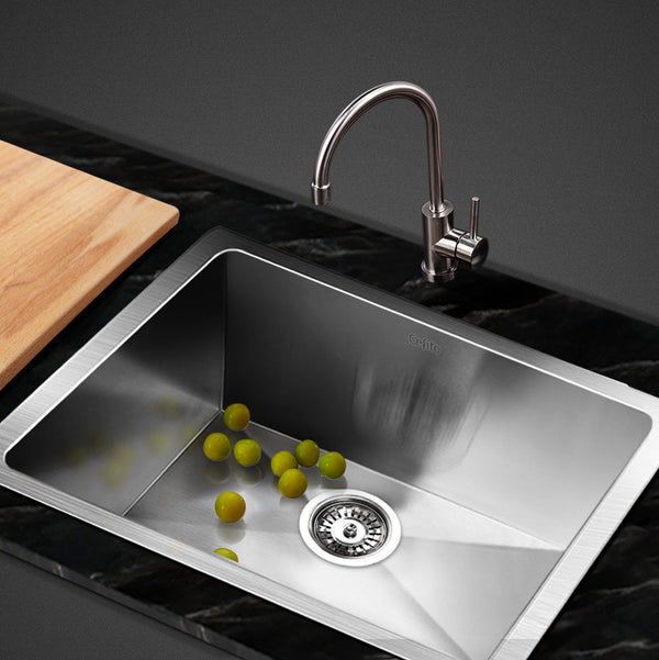 Cefito 51cm x 45cm Stainless Steel Kitchen Sink Under/Top/Flush Mount Silver Cefito