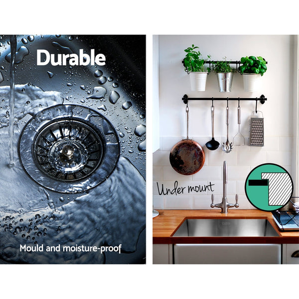 Cefito 51cm x 45cm Stainless Steel Kitchen Sink Under/Top/Flush Mount Silver Cefito