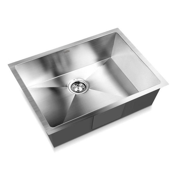Cefito 60cm x 45cm Stainless Steel Kitchen Sink Under/Top/Flush Mount Silver Cefito