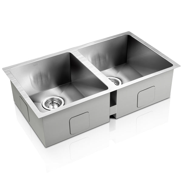 Cefito 77cm x 45cm Stainless Steel Kitchen Sink Under/Top/Flush Mount Silver Cefito