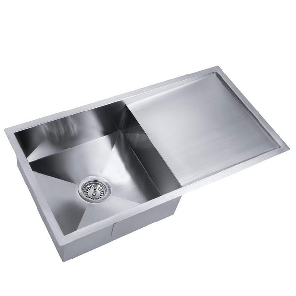 Cefito 87cm x 45cm Stainless Steel Kitchen Sink Under/Top/Flush Mount Silver Cefito