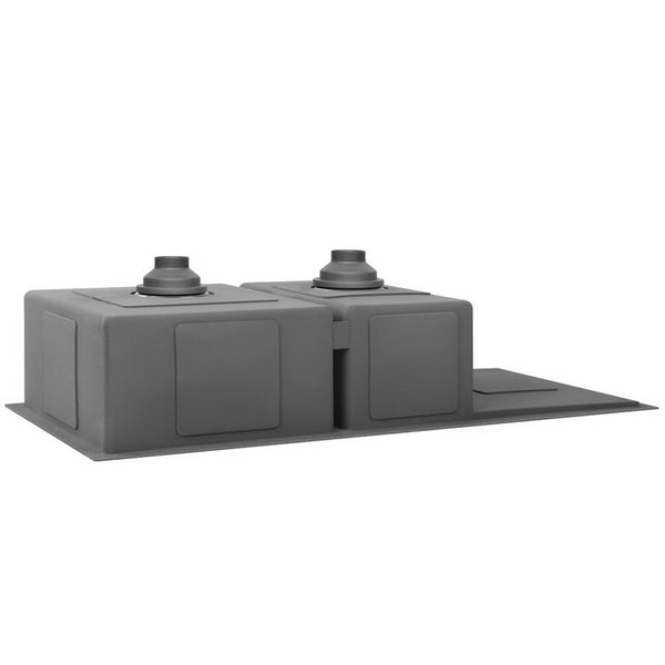 Cefito 100cm x 45cm Stainless Steel Kitchen Sink Under/Top/Flush Mount Black Cefito