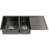 Cefito 100cm x 45cm Stainless Steel Kitchen Sink Under/Top/Flush Mount Black