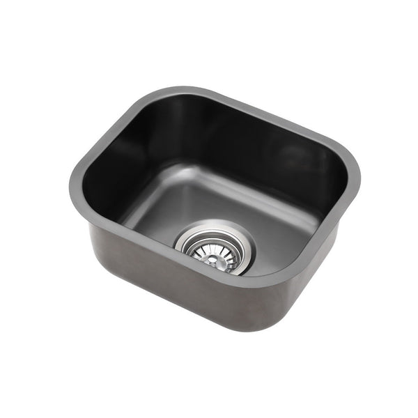 Cefito Kitchen Sink 30X36CM Stainless Steel Nano Basin Single Bowl Black Cefito