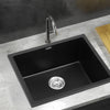 Cefito Kitchen Sink 55x45cm Granite Stone Sink Single Bowl Black