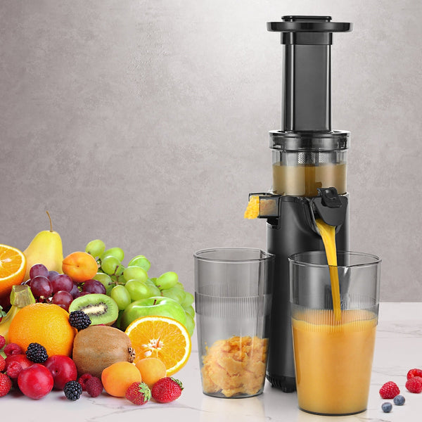 Devanti Slow Juicer Cold Press Fruit Juice Extractor 130W Black Devanti