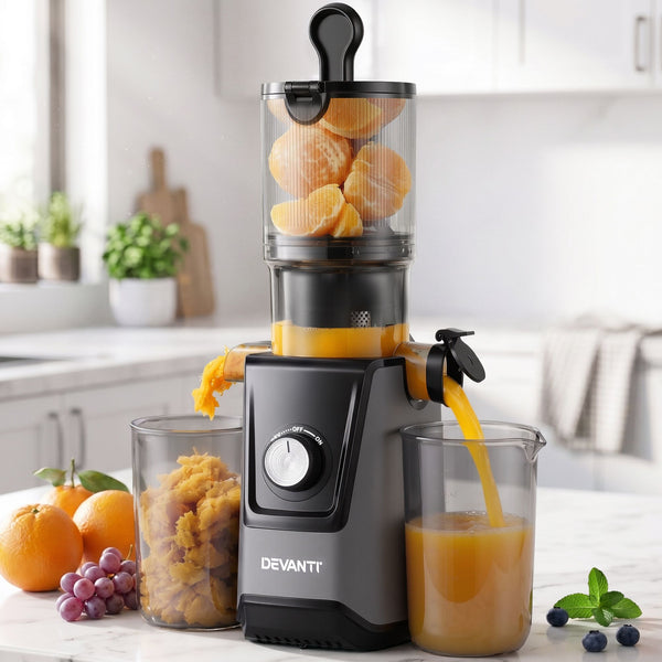 DEVANTI Slow Juicer Cold Press 200W for Fruit Vegetable Juice Devanti