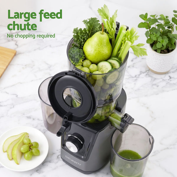 DEVANTI Slow Juicer Cold Press 200W for Fruit Vegetable Juice Devanti