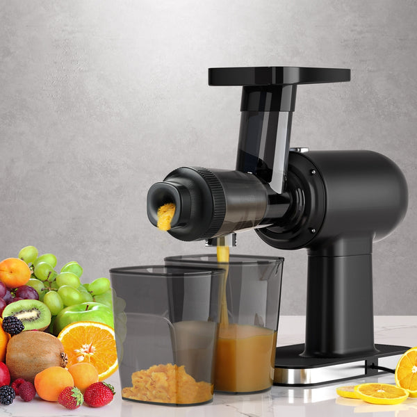 Devanti Cold Press Slow Juicer Fruit Juice Extractor 160W Black Devanti
